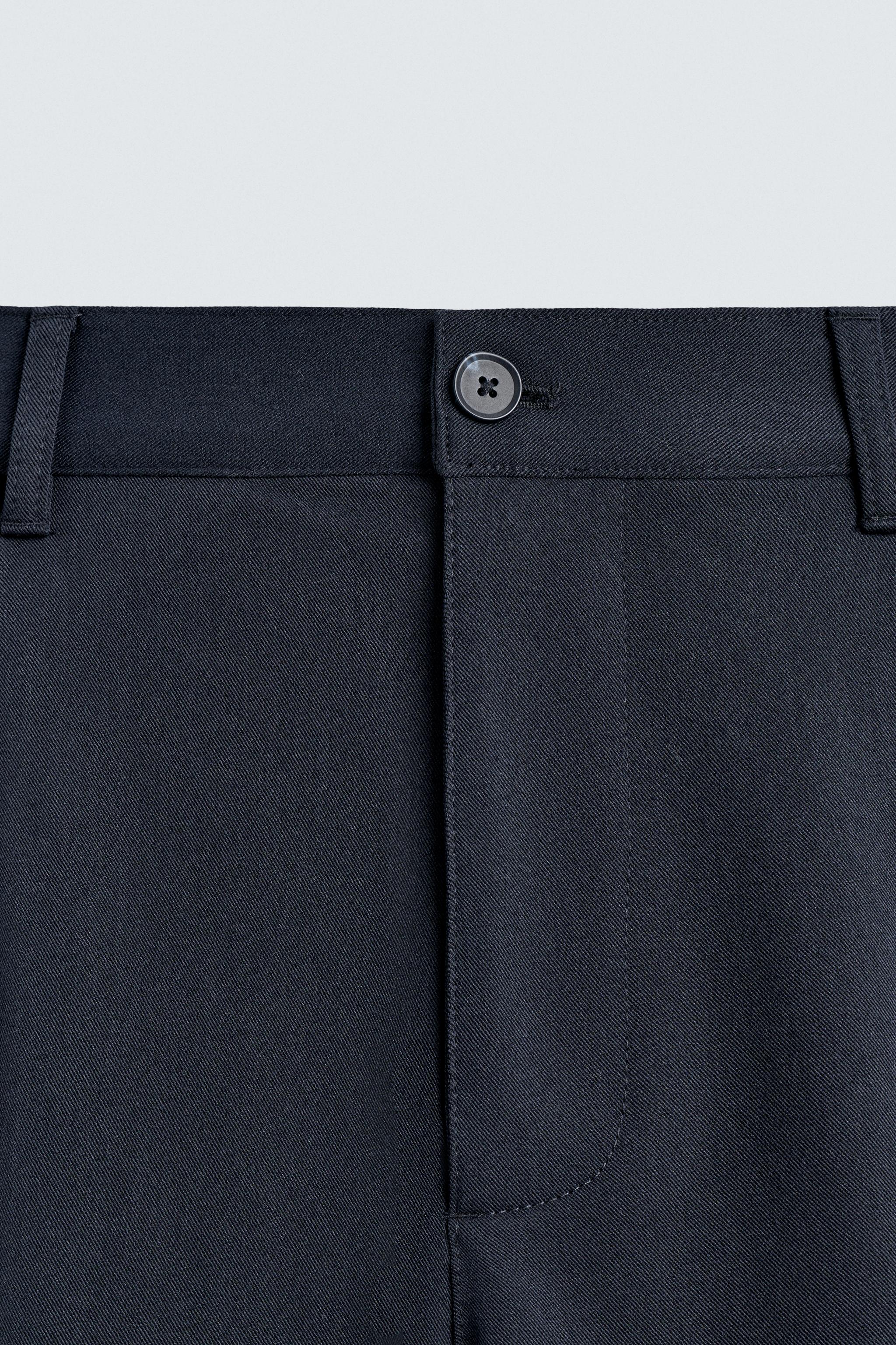 STRAIGHT FIT STRETCH PANTS
